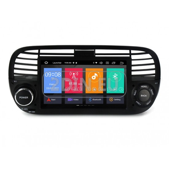 FIAT 500 - МУЛТИМЕДИЯ / Навигация android 16 CPU:8-Core, RAM:4Gb черна + DSP + CARPLAY + SIM